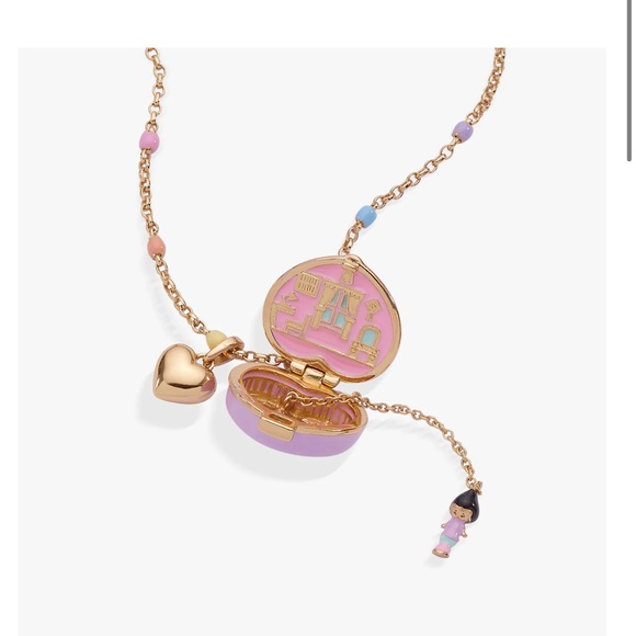 Alex and Ani x Polly Pocket Locket Charm Necklace New with defect - Picture 3 of 7